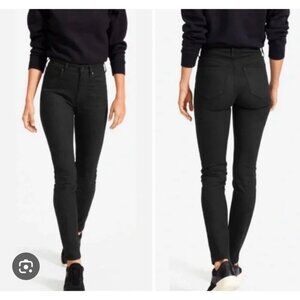 EVERLANE The High-Rise Skinny Jean Ankle Womens Size 27 Black Denim Dark Wash